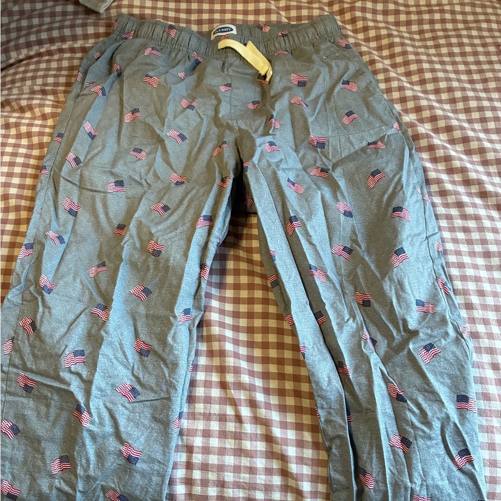 Old Navy Pajama Pants with American Flag Design